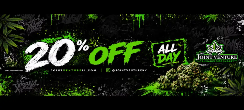 20% off all day. Select products excluded.