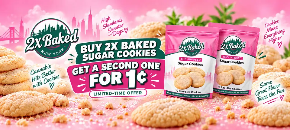 Buy 2x Baked sugar cookies, get a second one for 1 cent. Limited-time offer.
